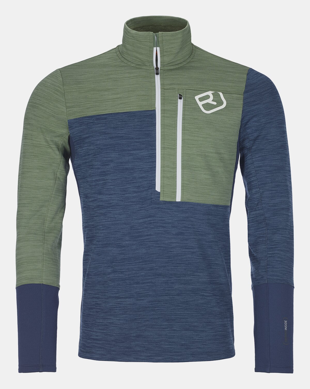ORTOVOX FLEECE LIGHT ZIP NECK M Pullover ORTOVOX
